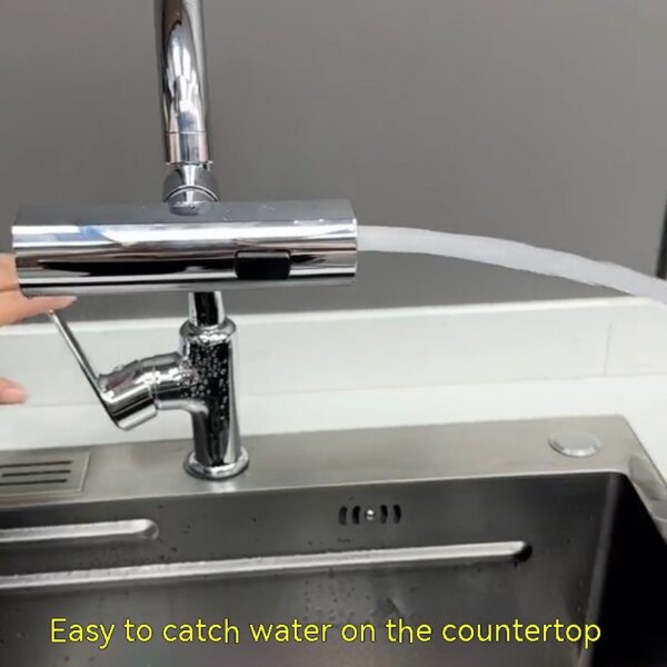 Kitchen Faucet Waterfall Outlet Splash Proof Universal Rotating Bubbler Multifunctional Water Nozzle Extension Kitchen Gadgets - Image 5