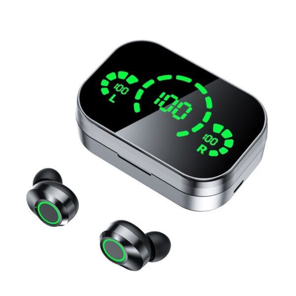 YD03 Wireless Bluetooth-compatible Headset TWS Large Screen Smart Digital Display In Ear Breathing Light - Image 2